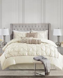 Комплект постельного белья Laurel Tufted из 7 предметов, размер Full Madison Park, слоновая кость