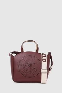 Кожаная сумка K/CIRCLE Karl Lagerfeld, коричневый