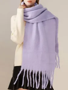 Шарф с бахромой, женский шарф Doux Belle, цвет Purple