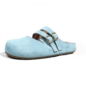 Антискользящие тапочки с закрытым носком для женщин Abrasion Resistant Slip Resistant Mr.shang, светло-голубой