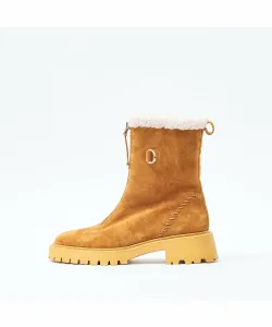 Легкие ботинки на тонкой подошве с передней молнией Au Bannister, цвет Camel