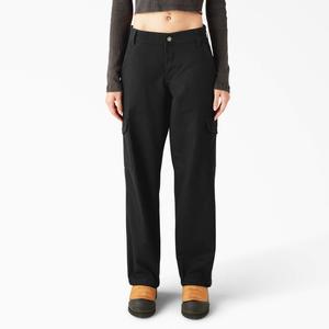 Женские брюки-карго свободного кроя из утиного холста Dickies, черный