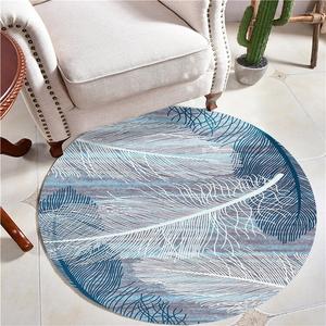 Budis Ковер круглый 180 см для спальни/комнаты, современный европейский, короткий плюш, нескользящий