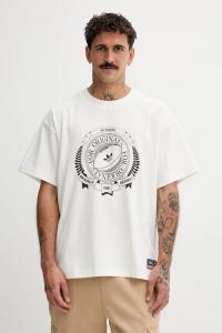 Футболка из хлопка черного цвета Adidas Originals, бежевый