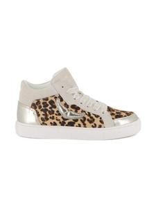 Замшевые кроссовки с леопардовым принтом Zadig & Voltaire Kids, нейтральный