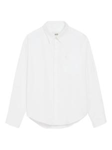 Хлопковая рубашка Ami de Coeur AMI Paris, белый