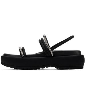 GG-CC Сандалии GG CC со стразами на платформе 5,5 см, женские, черные