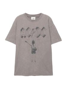 Рубашка Pull&Bear ACDC, серый