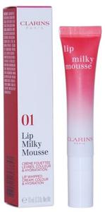 Бальзам для губ 01 Milky Strawberry, 10 мл Clarins, Lip Milky Mousse