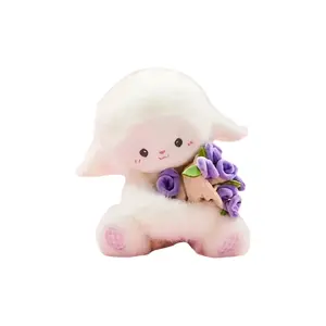 Роза букет ягненок, ручная магнитная кукла плюшевая кукла высота 30см 77 SEVEN DREAM