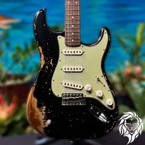 СНИЖЕНА! Fender Custom Shop 1963 Stratocaster, черный, R129656