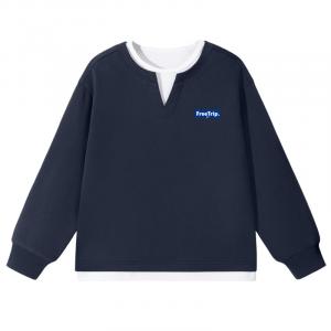 Детский свитшот с круглым вырезом Moderate WARRIOR, темно-синий/h freedom travel k