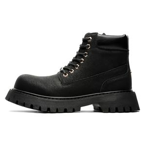 Chi Wolf Чёрные унисекс короткие ботинки Martin, цвет Black