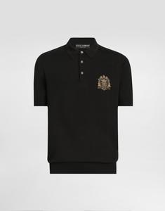 Поло из шерсти вирджин DOLCE & GABBANA, черный