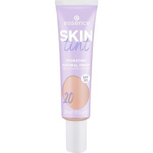 Essence Skin Tint Makeup № 20 Телесный увлажняющий натуральный веганский безмасляный фильтр UVA и UVB SPF 30 без отдушек 30 мл