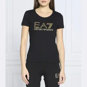 Футболка стандартного кроя Ea7, черный