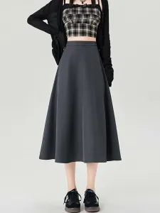 Женская юбка-миди А-силуэта Doux Belle, цвет Gray