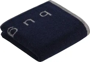 Полотенце bugatti "Emilio", (2 шт.), с надписью-логотипом 50х100 см (2 шт.), темно-синий