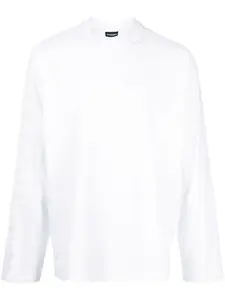 Топ Le T-shirt Typo с длинными рукавами JACQUEMUS, белый