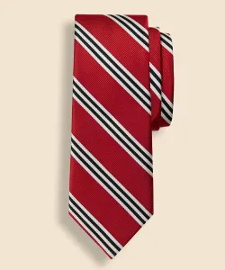 Шелковый галстук BB#1 в полоску, изготовлен в США.