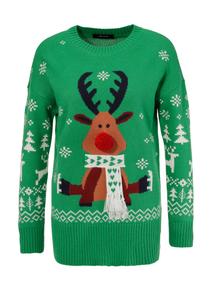 Свитер Aniston CASUAL, Green