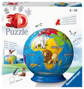 Ravensburger, пазл, 3D Детский глобус, 72 шт.