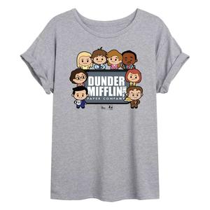 Детская струящаяся футболка The Office Dunder Mifflin Licensed Character, серый