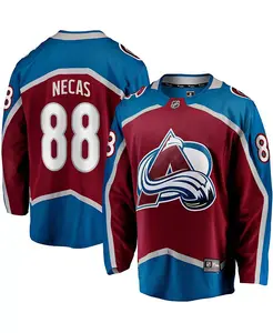 Мужская игровая джерси Martin Necas цвета бордо Colorado Avalanche Breakaway Fanatics