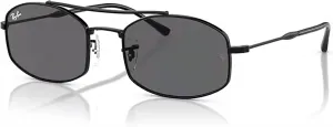 Солнцезащитные очки Ray-Ban унисекс Rb3719 овальной формы, Black / Dark Grey