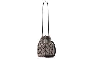 Сумка через плечо ISSEY MIYAKE с затягивающимся шнуром и глянцевым эффектом, бронзовая