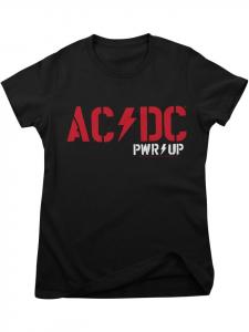 Футболка Pwr Up Girly Tee черного цвета AC/DC