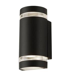 Настенный светильник searchlight Curved 2-flammig, алюминий / прозрачное стекло - черный