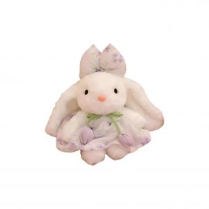 Милая утонченная юбка из шифона в стиле sweet с плюшевыми куклами кроликов 28см YOUYOUGUNANA, фиолетовый