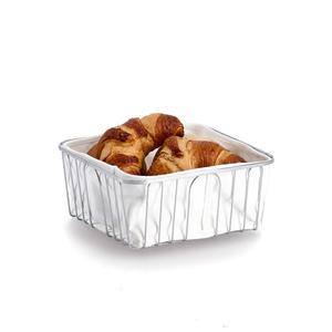 Хлебница 1 шт., сумка из хлопка, стирается Zeller Present, серебряный