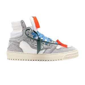 Кроссовки Off-White Off-White Wmns Off-Court 3.0 High 'White Silver Glitter', серебряный