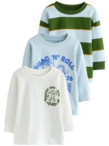 Рубашка Next, пастельно-голубой/темно-зеленый/белый