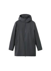 MANGO MAN Куртка межсезонная 'Dravol' в темно-сером цвете