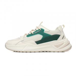 Низкие повседневные кроссовки мужские TFKY, бело-зеленые