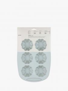 Силиконовая форма для кексов с антипригарным покрытием John Lewis, 6 чашек