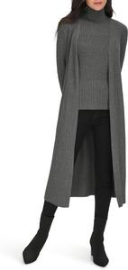 Женский кардиган-свитер Calvin Klein Duster с открытым передом, Heather Charcoal