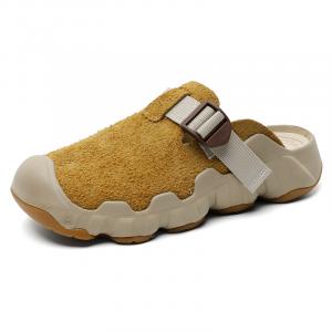 MPZY Сандалии с закрытым носком, устойчивые к запахам, унисекс, желто-коричневые