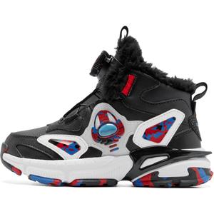 Детская повседневная обувь для дошкольников QIAODAN, черный/красный