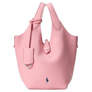 Polo Ralph Lauren Кожаная женская сумка через плечо маленькая хлопковая конфетно-розовая