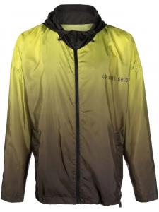 44 LABEL GROUP куртка на молнии с капюшоном и логотипом, черный