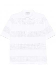 Coperni рубашка поло с кристаллами, белый