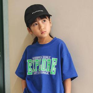 Футболка с коротким рукавом и разноцветным принтом Branshes, цвет 21: Logo 1-Blue