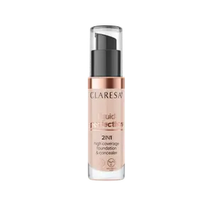 Консилер для лица и тональный крем 104 нюдовый Claresa Liquid Perfection, 34 гр