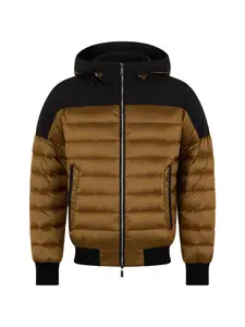 Стеганая куртка с капюшоном Moorer, коричневый