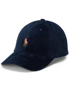 Вельветовая бейсболка POLO RALPH LAUREN, синий