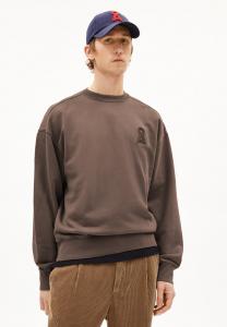 Толстовка ARMEDANGELS ICONIC Å EMAAL DYE, Tree Shade Washed/Mottled Brown